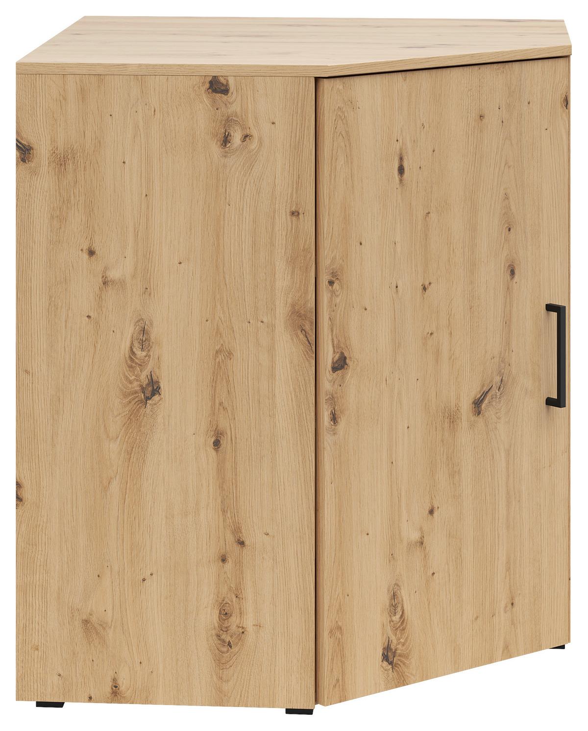 Sarokkomód Cabinet - Artisan tölgy, Modern, faalapú anyag (71,5/71,5cm)