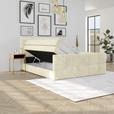 Boxspringbett mit Topper und Bettkasten 180x200 cm Medino - Champagner, KONVENTIONELL, Holz/Holzwerkstoff (180/200cm) - Luca Bessoni