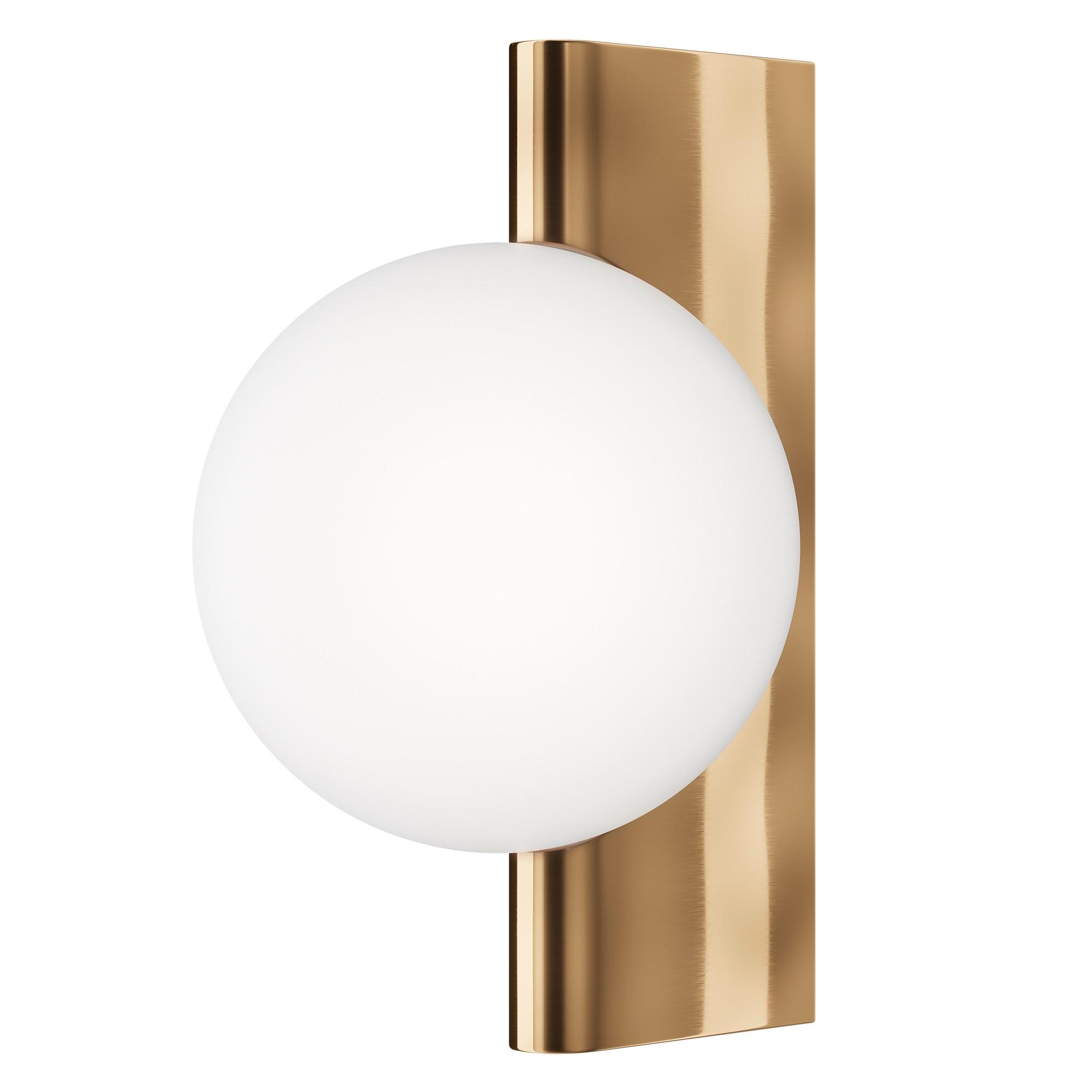 Wandleuchte Avant-Garde - Messingfarben/Weiß, Trend, Glas/Metall (18/30/21,5cm) - MAYTONI