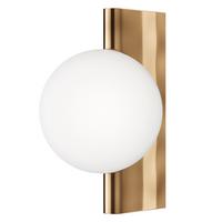 Wandleuchte Avant-Garde - Messingfarben/Weiß, Trend, Glas/Metall (18/30/21,5cm) - MAYTONI