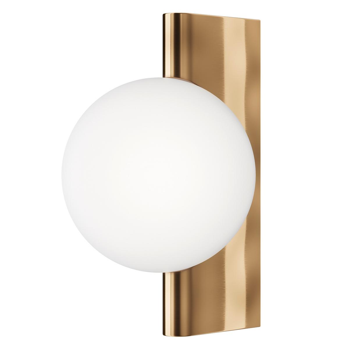 Wandleuchte Avant-Garde - Messingfarben/Weiß, Trend, Glas/Metall (18/30/21,5cm) - MAYTONI