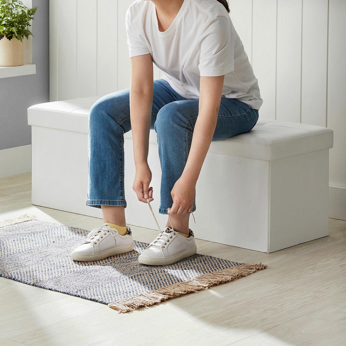 SITZBOX Weiß B: 110cm - Weiß, Basics, Holzwerkstoff/Kunststoff (110/38/38cm)