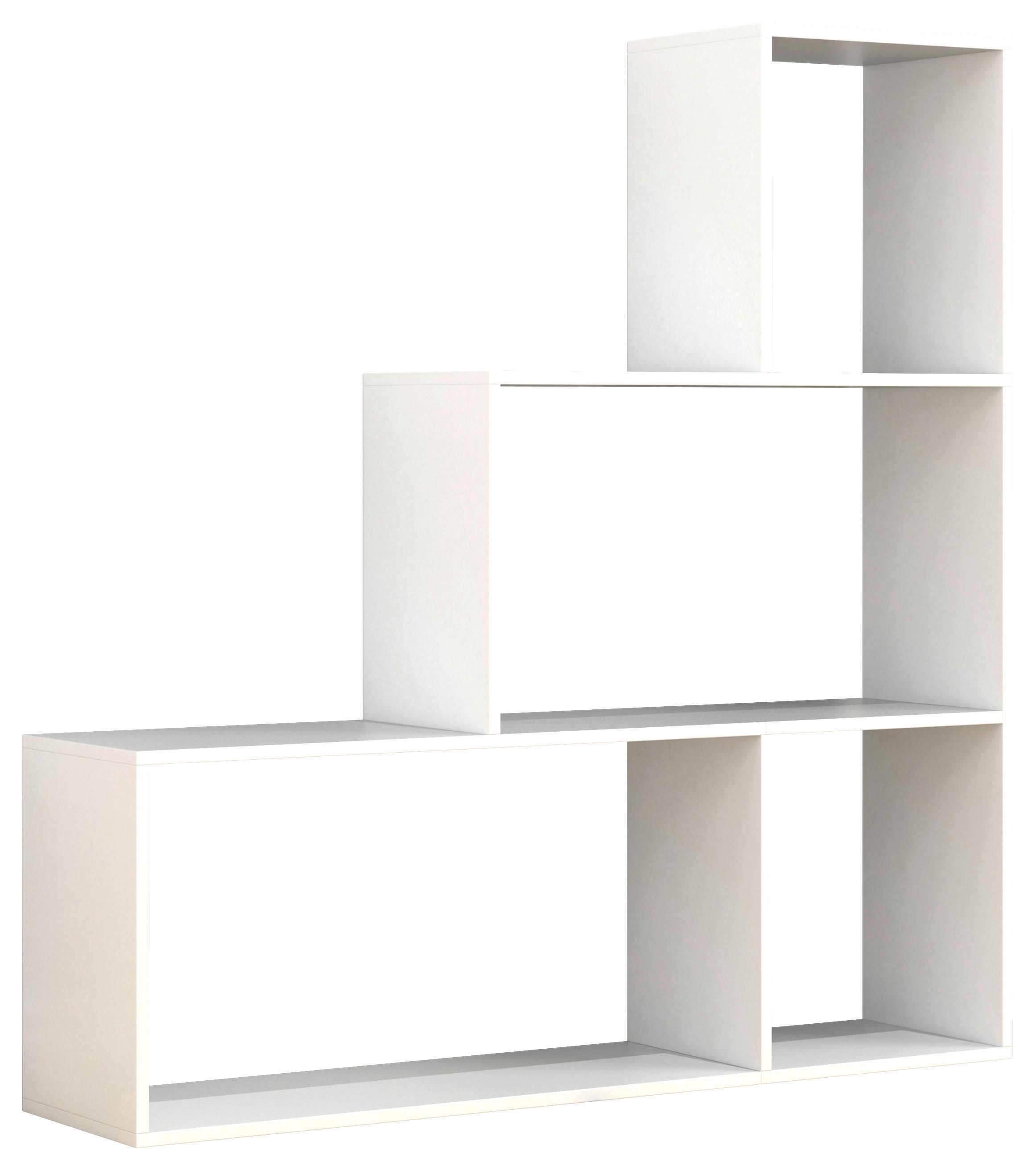 Regal Dubila Weiß B: 117 Cm - Weiß, Basics, Holzwerkstoff (117/123/29cm) - MID.YOU