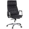 Chefsessel Villa Schwarz Bis 120 Kg - Schwarz, Basics, Leder/Kunststoff (60/130/48cm) - MID.YOU