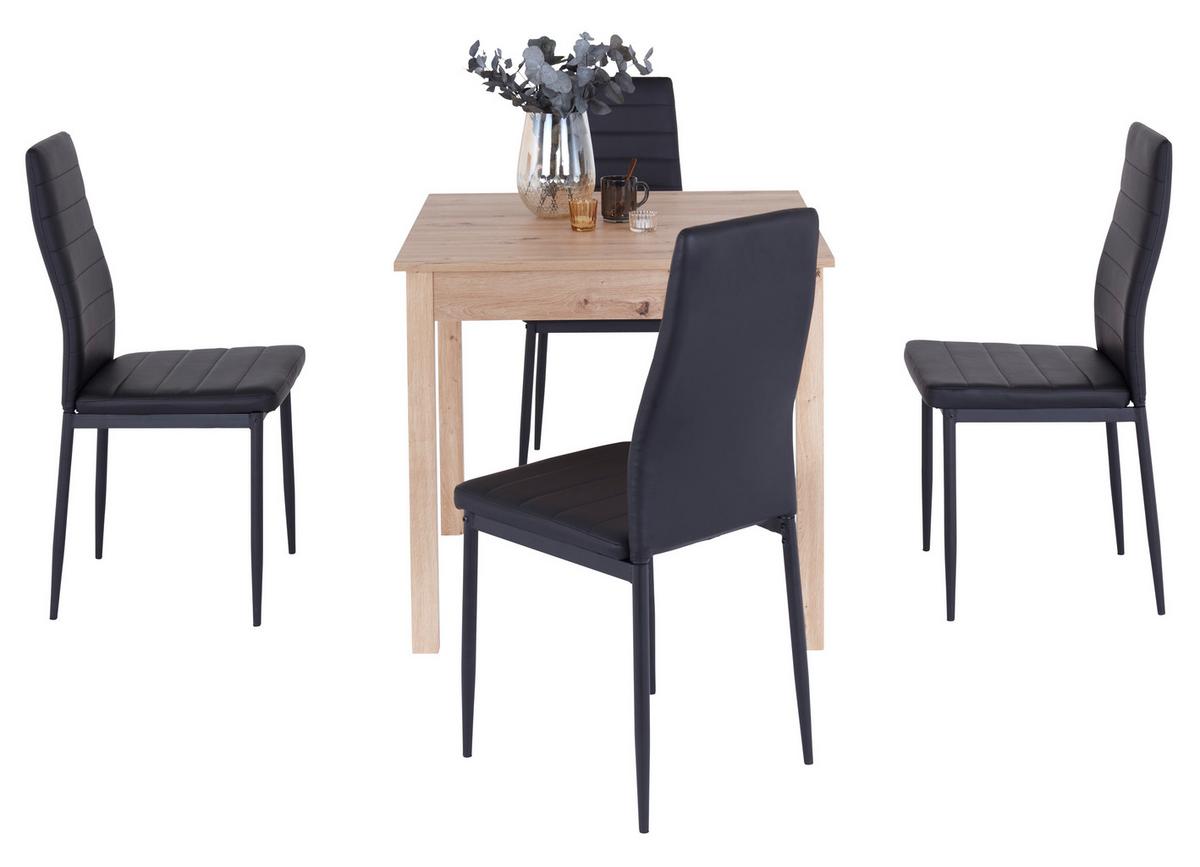 Esstisch Brick 80 - Eiche Artisan, KONVENTIONELL, Holzwerkstoff (80/76/80cm)