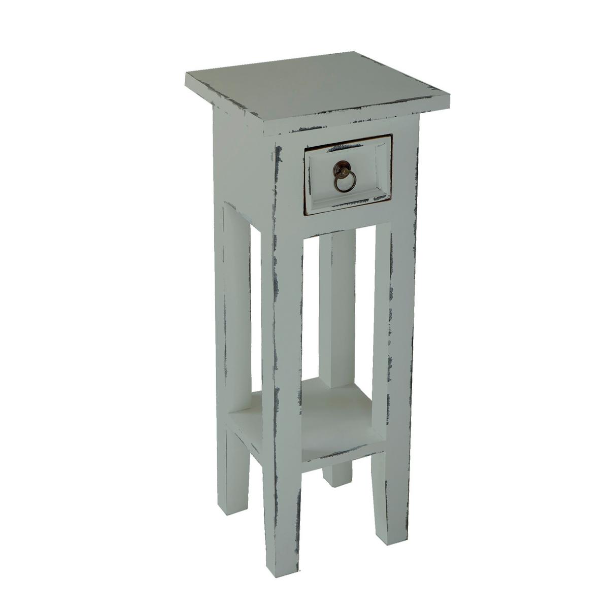 Beistelltisch Padea - Grau, Basics, Holz (25/25/67cm) - Gardenson