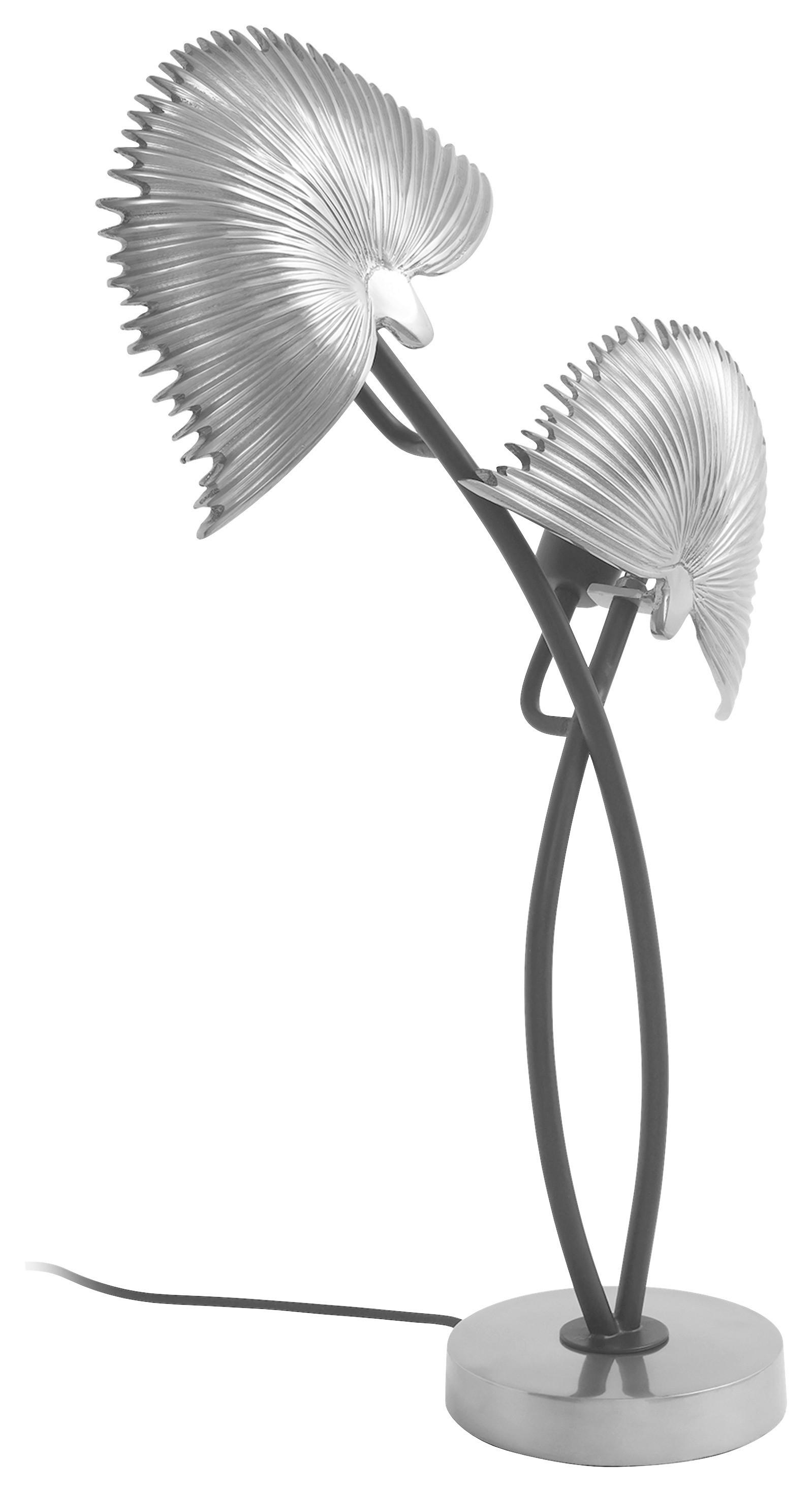 Tischleuchte Sue 100 Silberfarben B: 16 cm - Silberfarben, Basics, Metall (38/16/60cm) - Kayoom