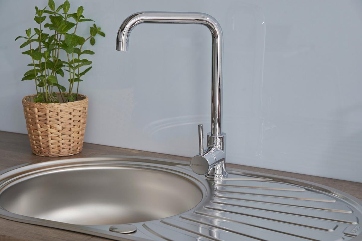 Spüle Respekta Einbauspüle 77x48 - Edelstahlfarben, Trend, Metall (77/20/48cm) - Respekta