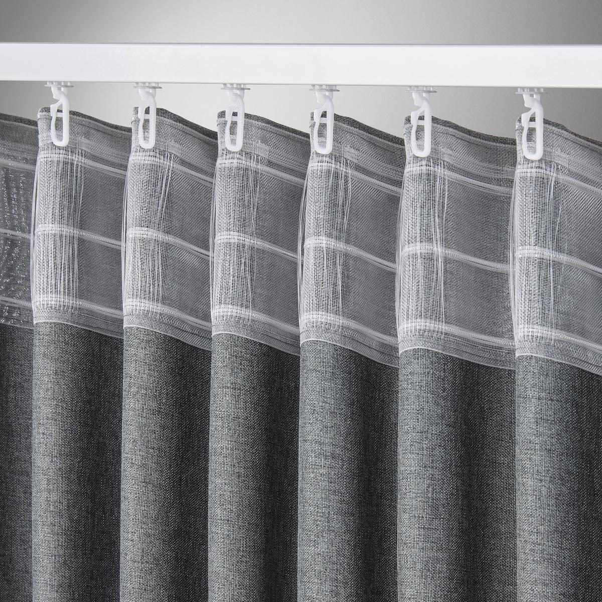 HOTOVÝ ZÁVĚS ULRICH 175CM - antracitová, Moderní, textil (135/175cm) - Modern Living