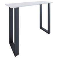 Bartisch Xona B 140x50 - Schwarz/Weiß, KONVENTIONELL, Holzwerkstoff/Metall (140/50/102cm)