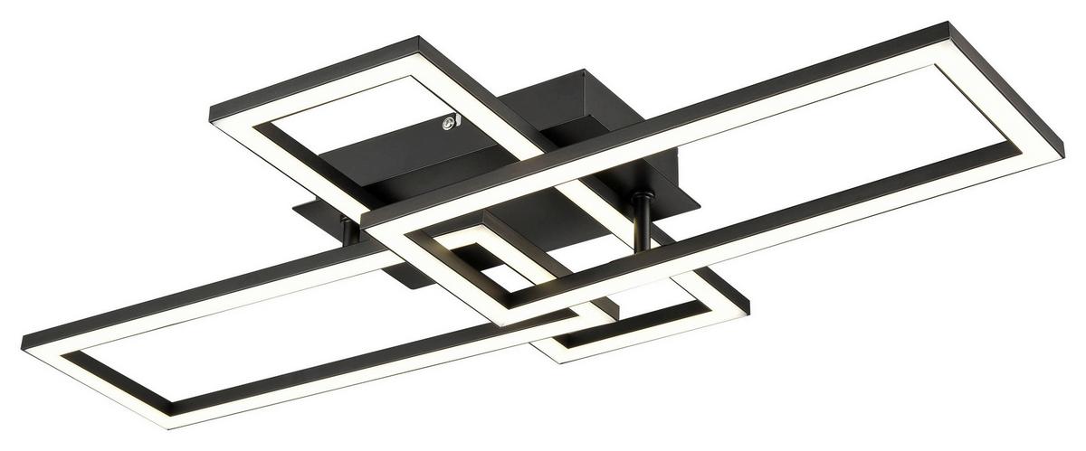 Stropní svítidlo Ferm, černá, max.24 W - černá, Moderní, plast (65/34,8/7,3cm) - Premium Living