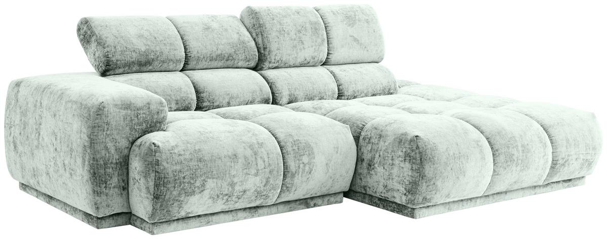Ecksofa Chani Hellblau, Schenkel: 239x150 cm - Hellblau, MODERN, Textil (239/150cm) - MID.YOU