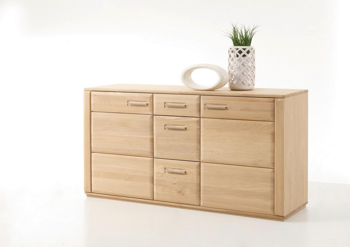 Sideboard teilmassiv B: 161 cm Sena Eichefarben - Eichefarben, Design, Holz/Holzwerkstoff (161/85/47cm) - Livetastic