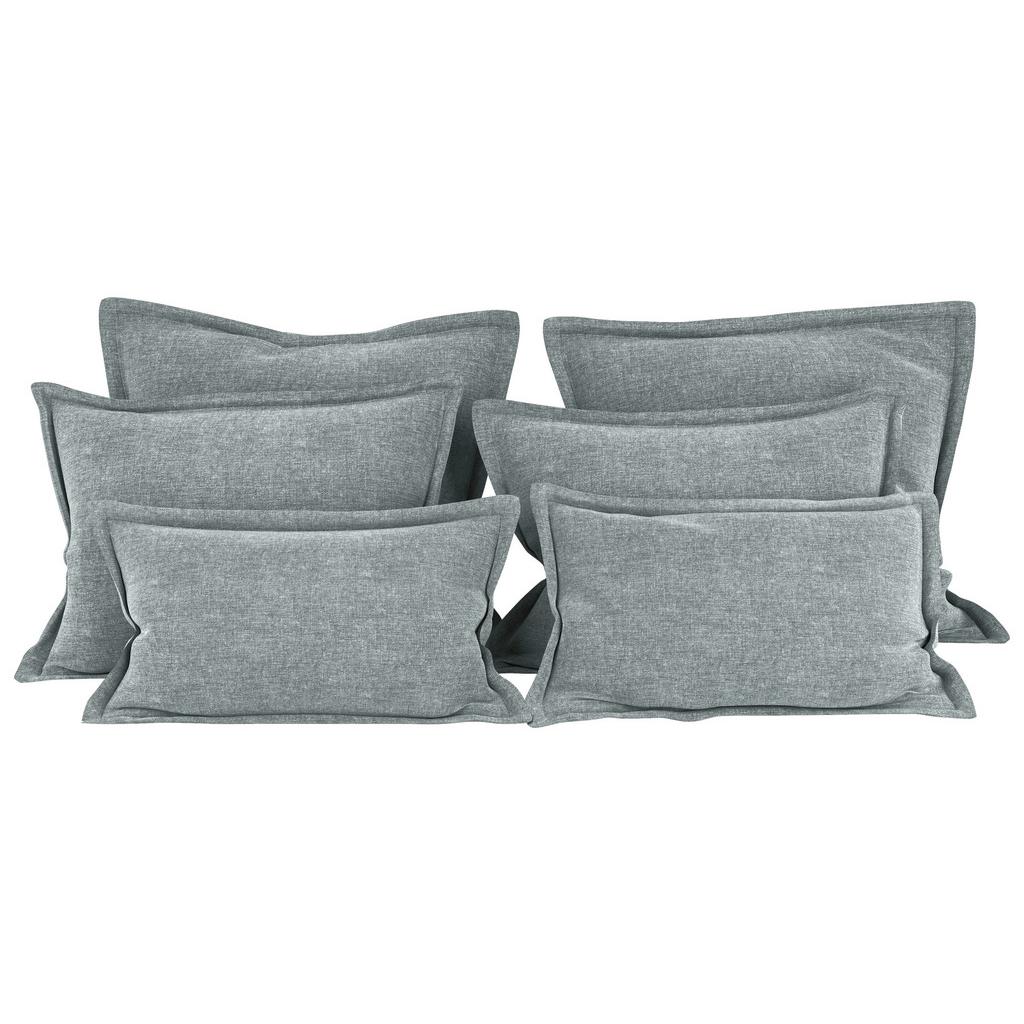 ZIERKISSENSET Chenille Mintfarben 6-teilig