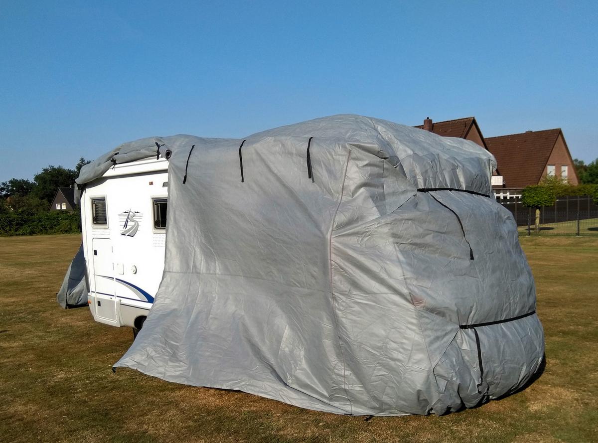 Schutzplane Abdeckplane Für Wohnmobil Gr. M Grau - Grau, Basics, Kunststoff (235/275/730cm)