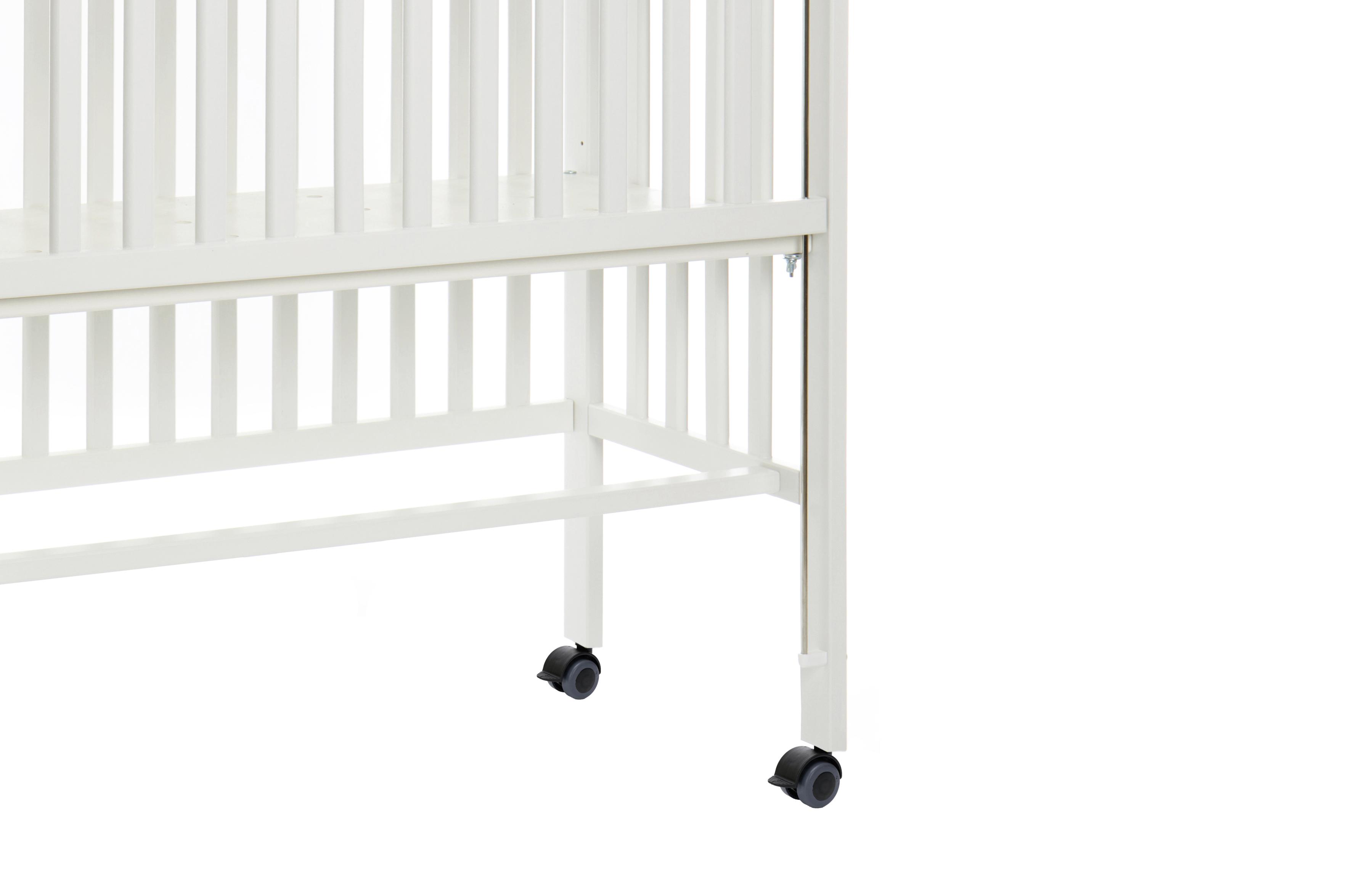 Höhenverstellbares Beistellbett aus Holz