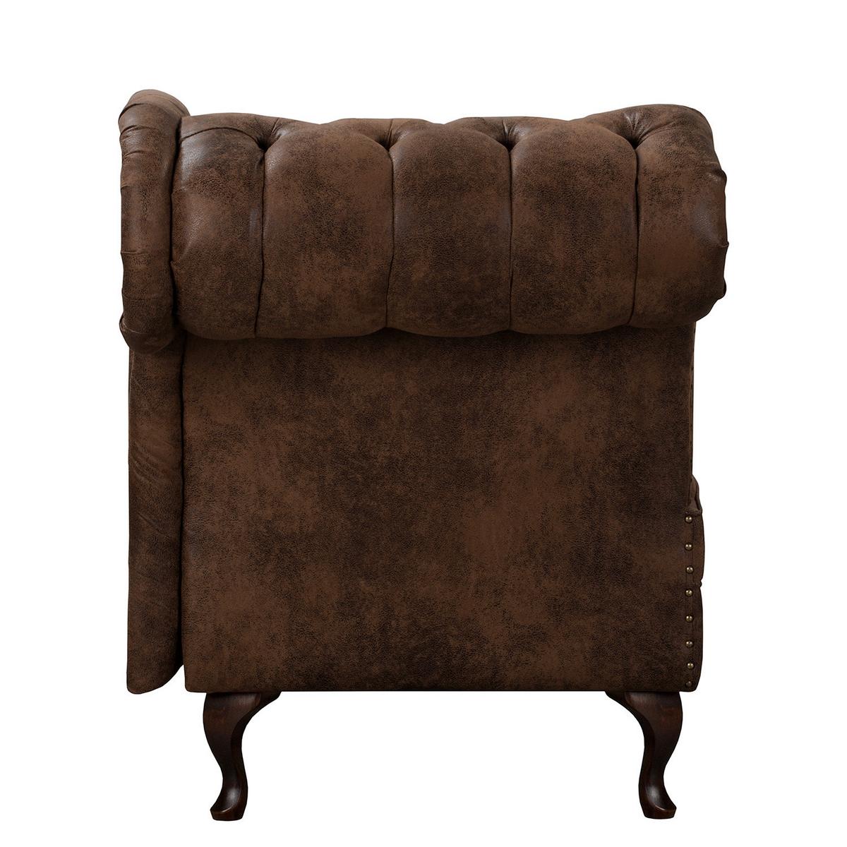 Récamiere Pako Dunkelbraun B: 185cm - Dunkelbraun/Braun, Design, Textil (185/93/75cm) - Livetastic