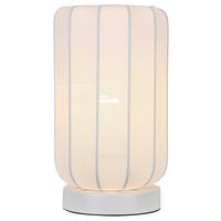 STOLNÁ LAMPA STOIU - biela, Modern, kov/textil (14/24,5cm) - Mömax
