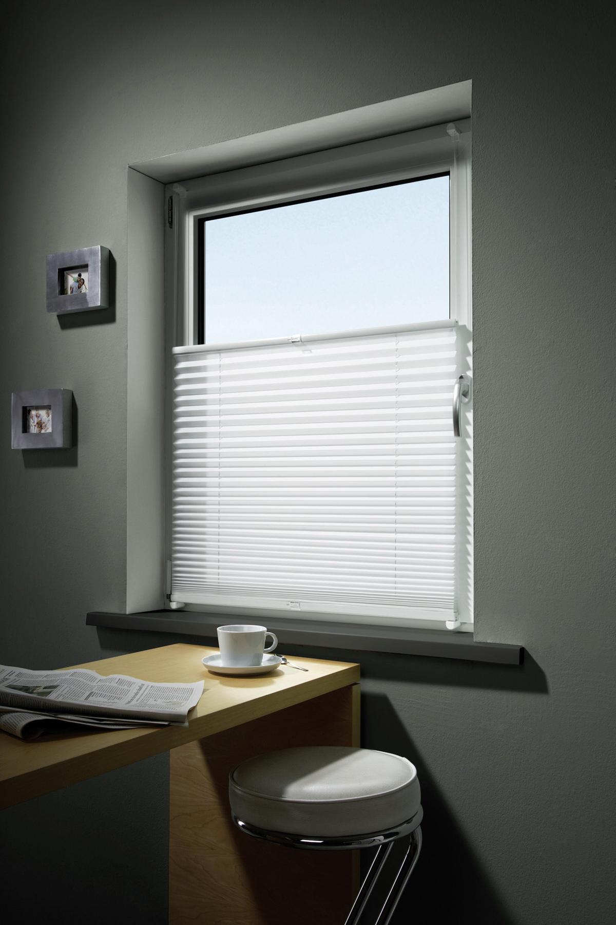 Plissee Free Weiß B: 100 Cm - Weiß, Basics, Textil (100/130cm) - Homeware