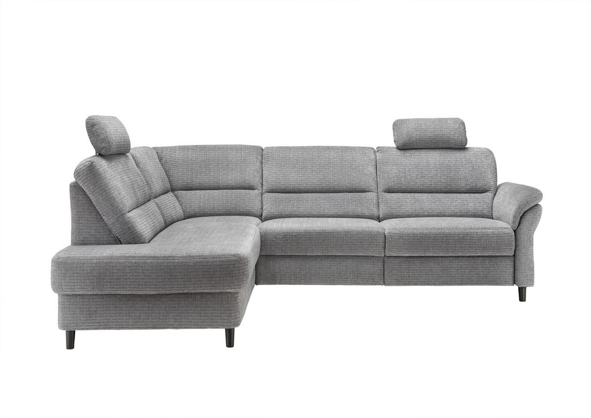 Ecksofa Cavoli Grau Relaxfunktion S: 190x266 Cm - Schwarz/Weiß, MODERN, Textil (190/266cm) - Livetastic