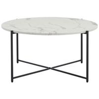 Couchtisch Korsika - Schwarz/Weiß, KONVENTIONELL, Holzwerkstoff/Metall (83/83/40cm) - MID.YOU