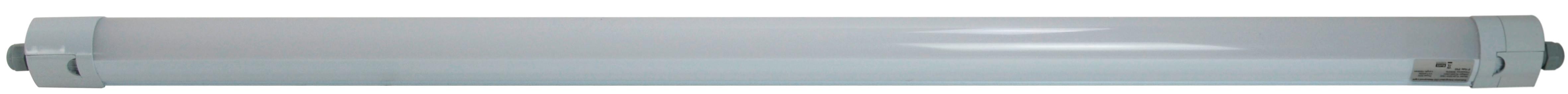 LED-Deckenleuchte L: 147 cm, für In- und Outdoor - Hellgrau, Basics, Kunststoff (147/6/6cm)