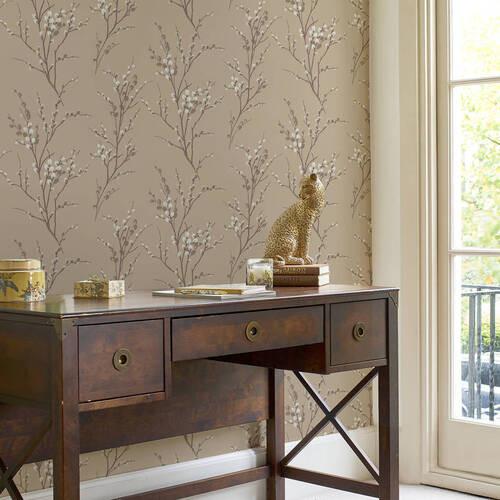 Vliestapete 113358 - Beige, Basics, Papier/Kunststoff (52/1000cm)