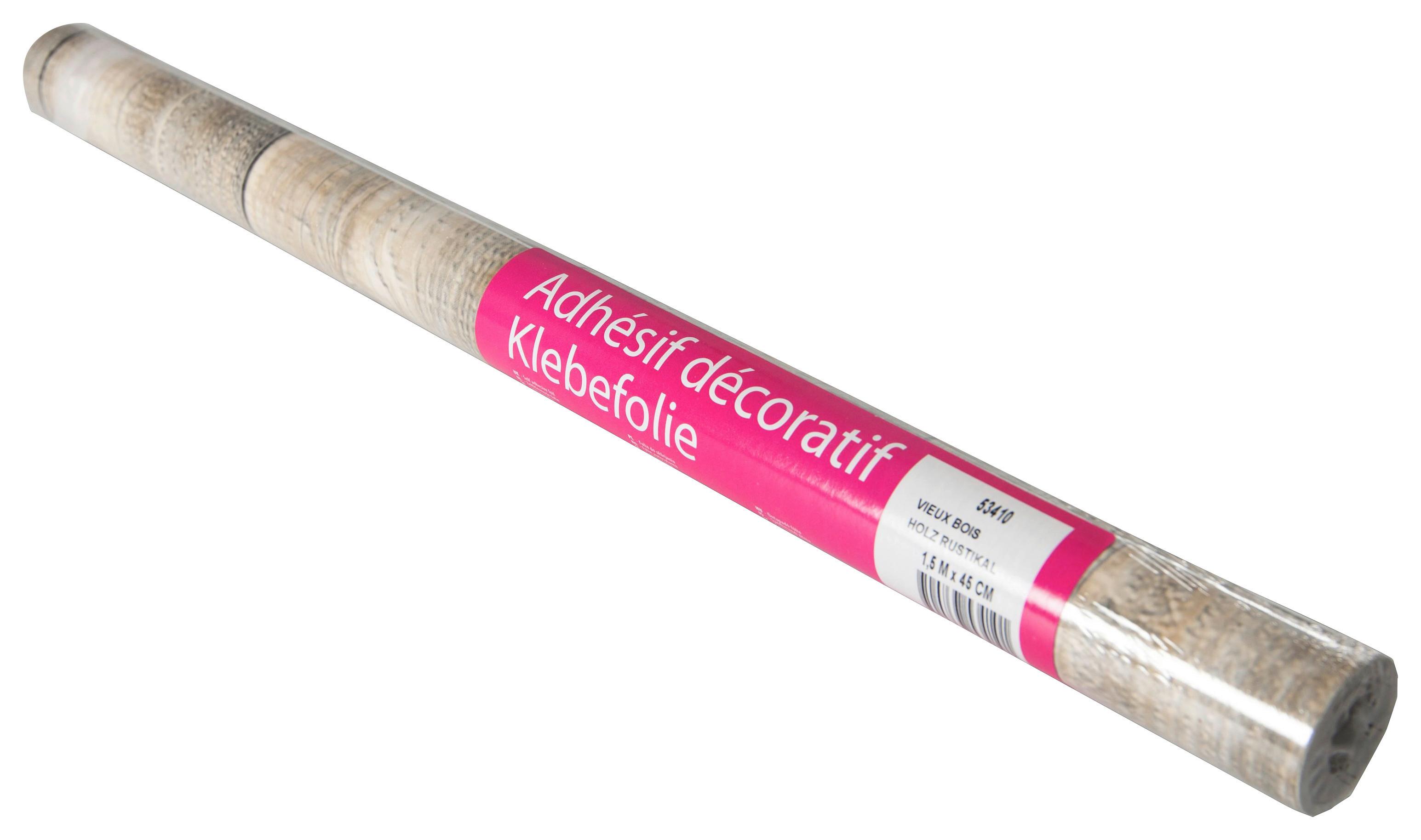 Klebefolie Holzdielen-Optik Braun Basic-Line 67,5x150 cm - Braun, Kunststoff (67,5/150cm)