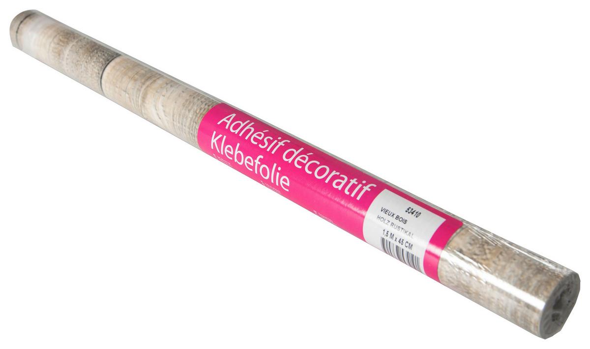 Klebefolie Holzdielen-Optik Braun Basic-Line 67,5x150 cm - Braun, Kunststoff (67,5/150cm)