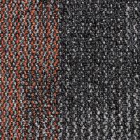 Teppichfliese Grau/orange Essential 50x50cm Florhöhe 3mm - Orange/Grau, Basics, Textil (50/50cm)