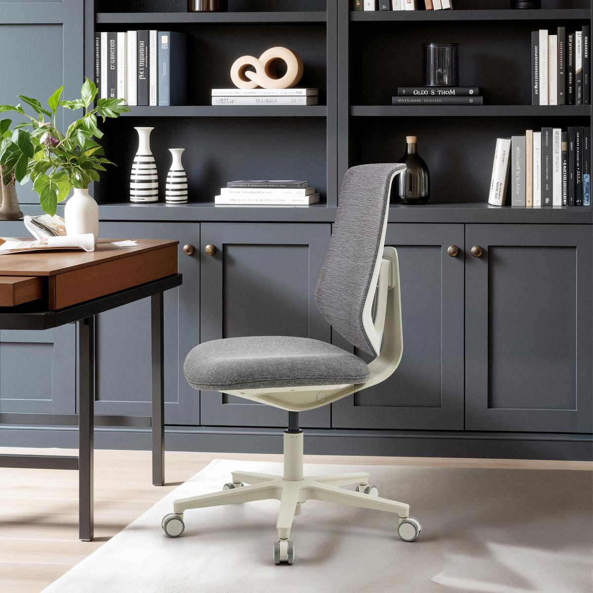 DREHSTUHL Sitflex Lady Grau B: 44cm - Grau, MODERN, Kunststoff/Textil (44/99/56cm) - MID.YOU
