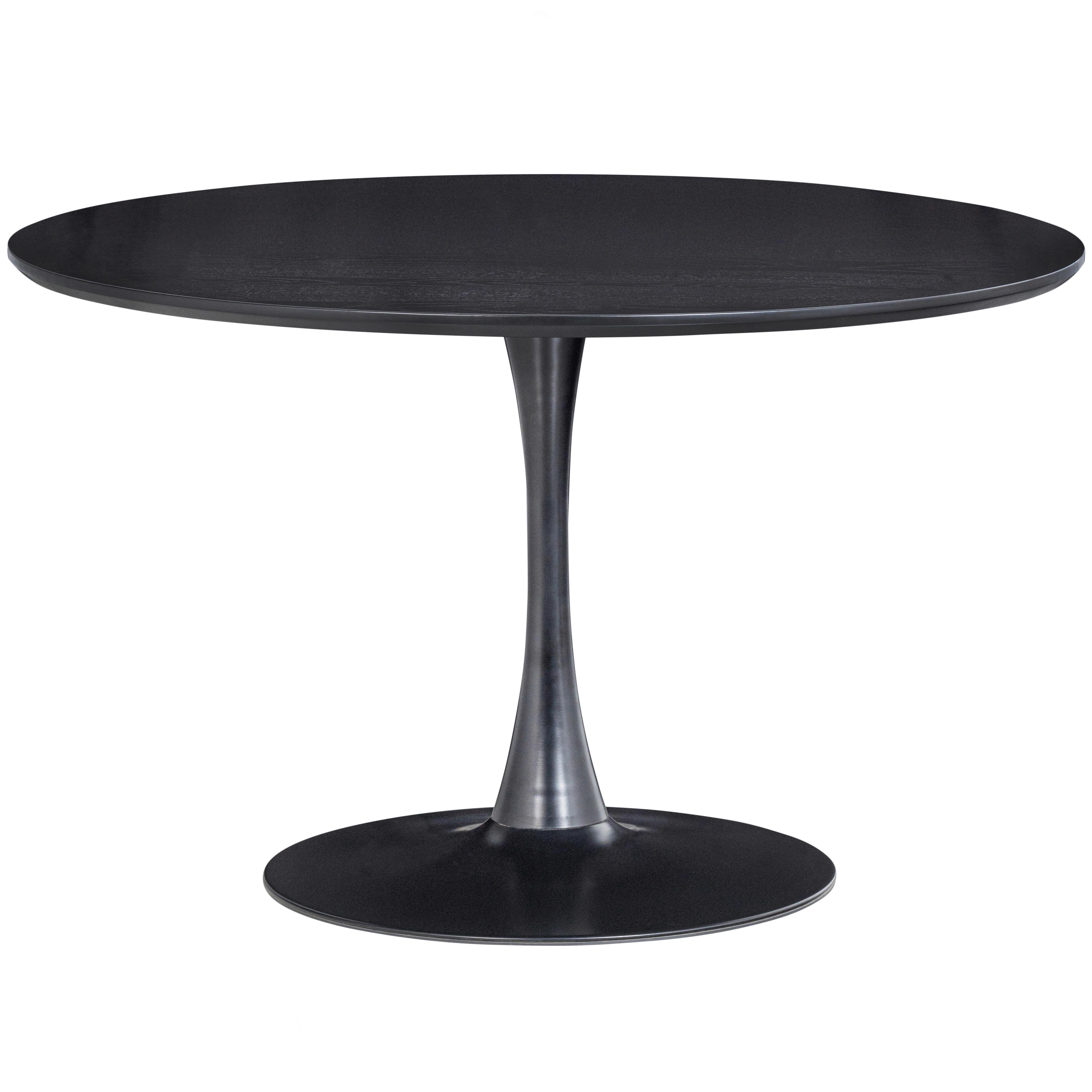 Esstisch Sammy Schwarz B: 120cm - Schwarz, MODERN, Holzwerkstoff/Metall (120/120/75cm) - Livetastic