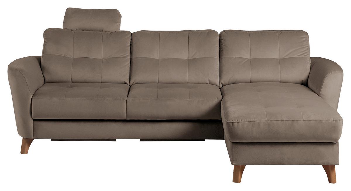 Ecksofa Nordic, Beige S: 238x168 cm - Beige/Buchefarben, Design, Textil (238/168cm) - Livetastic