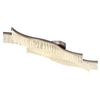 LED-Deckenleuchte 67348d Juliet - Klar/Graphitfarben, Design, Kunststoff/Metall (108/18/13cm) - Globo