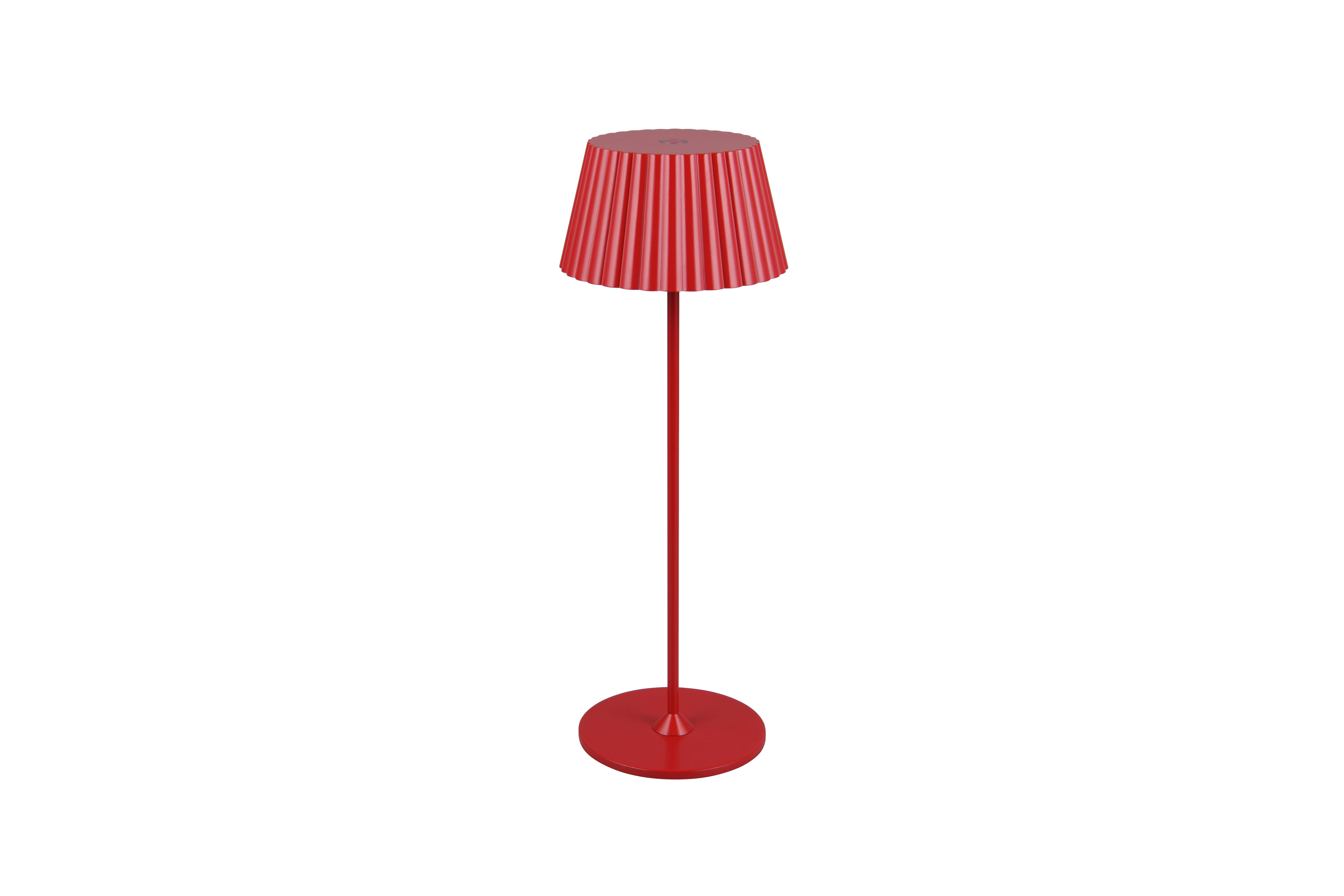 Akku-tischleuchte R57706110 Suarez - Rot, Trend, Metall (13,5/39cm)