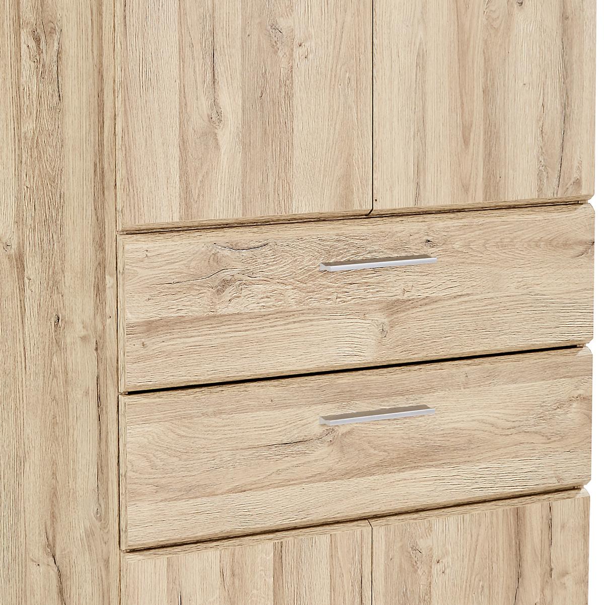 Aktenschrank Mindi Eiche Dekor B 80,5 cm - Eichefarben, MODERN, Holzwerkstoff/Kunststoff (80,5/219,9/34,1cm)