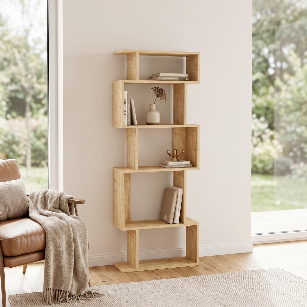 REGAL EROS STANDREGAL - Eichefarben, Design, Holzwerkstoff (60/160/22cm) - Livetastic
