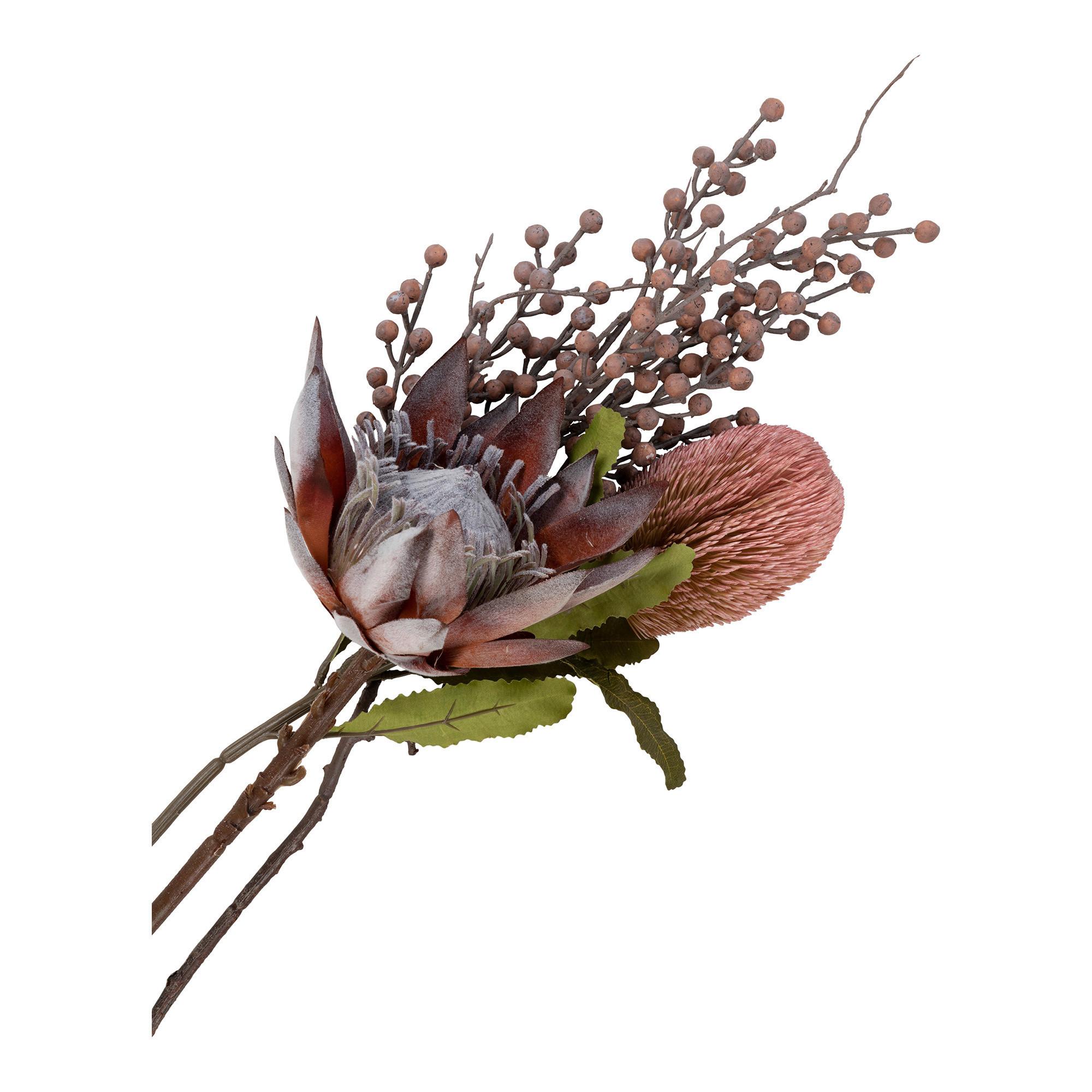 Kunstblume King Rosa H: 74 cm - Rosa, Design (74cm)