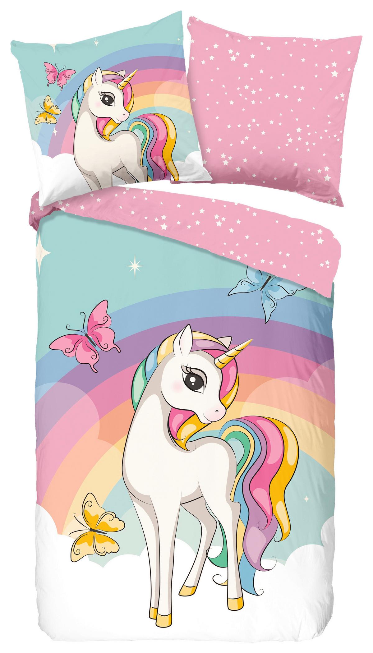 Jugendbettwäsche Dash Multicolor 135x200 Cm - Multicolor, Design, Textil (135/200cm)