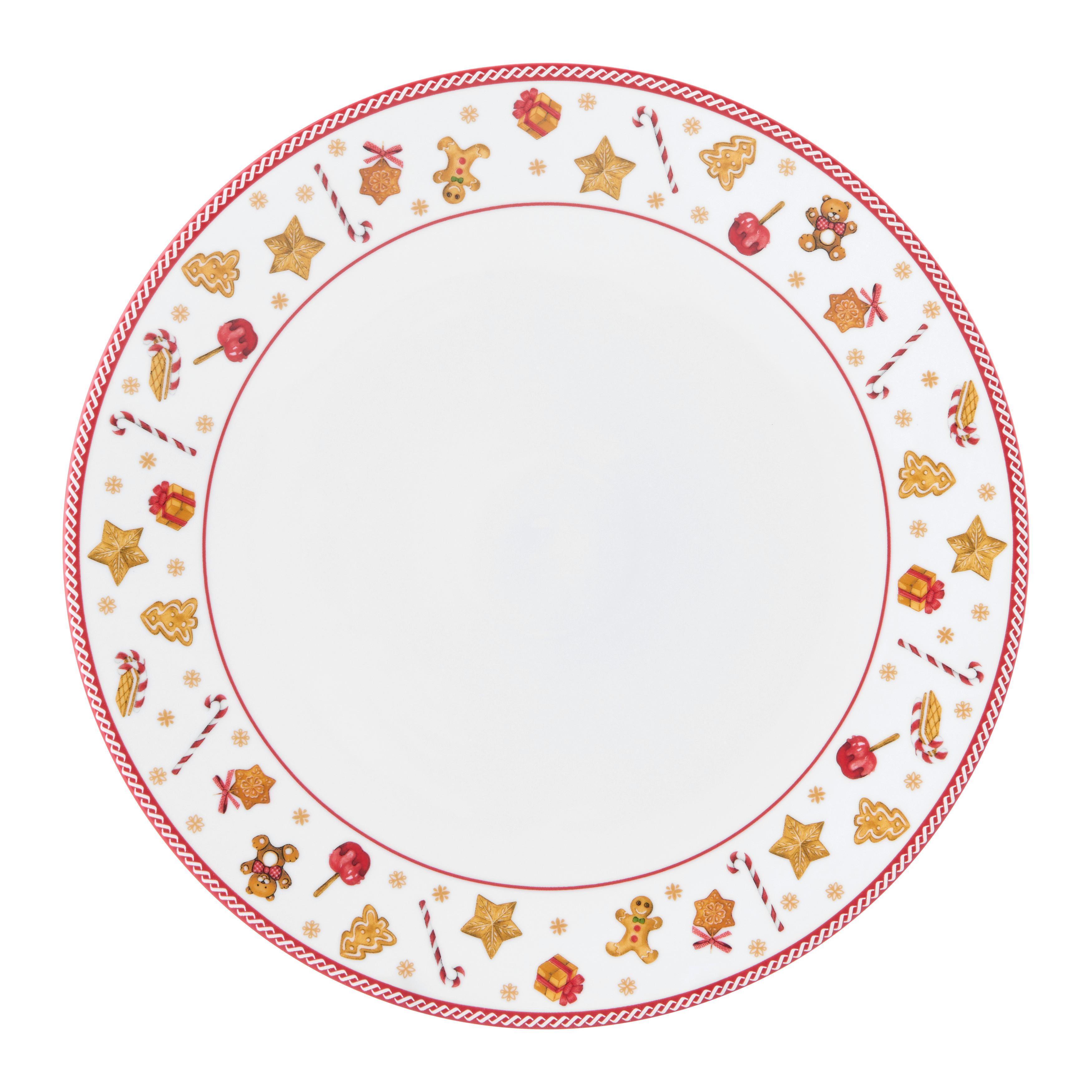 Klubový tanier XMAS - GINGER - biela/červená, Konventionell, keramika (31cm) - Mömax