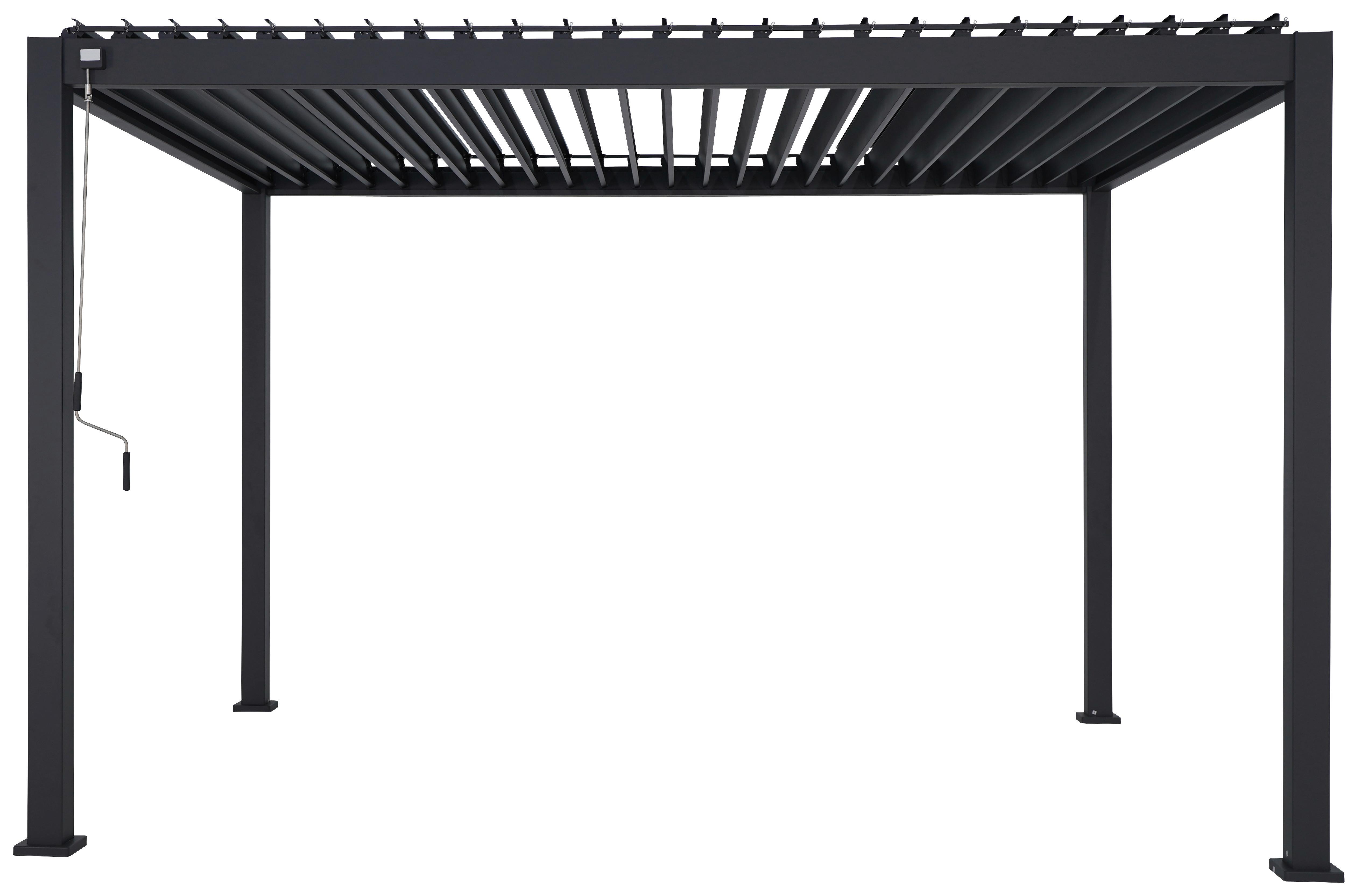 Pergola PERGOLA DELUXE 400X300CM - antracitová, Modern, kov (400/250/300cm) - Gardenson