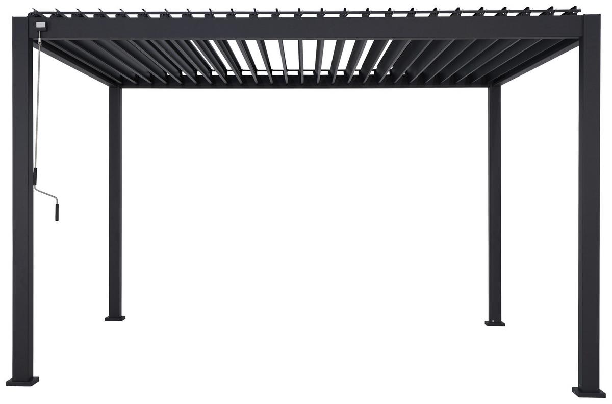 Pergola PERGOLA DELUXE 400X300CM - antracitová, Moderní, kov (400/250/300cm) - Gardenson