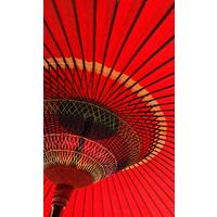 Vliestapete Bangkok - Rot, Basics (150/250cm) - Komar
