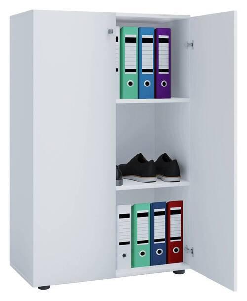 Aktenschrank Lona Weiß B: 70 Cm - Weiß, Basics, Holzwerkstoff (70/110/39cm) - MID.YOU