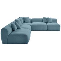 Ecksofa Bloom Erweiterbar Blau - Blau, Trend, Textil (315/300cm) - Livetastic