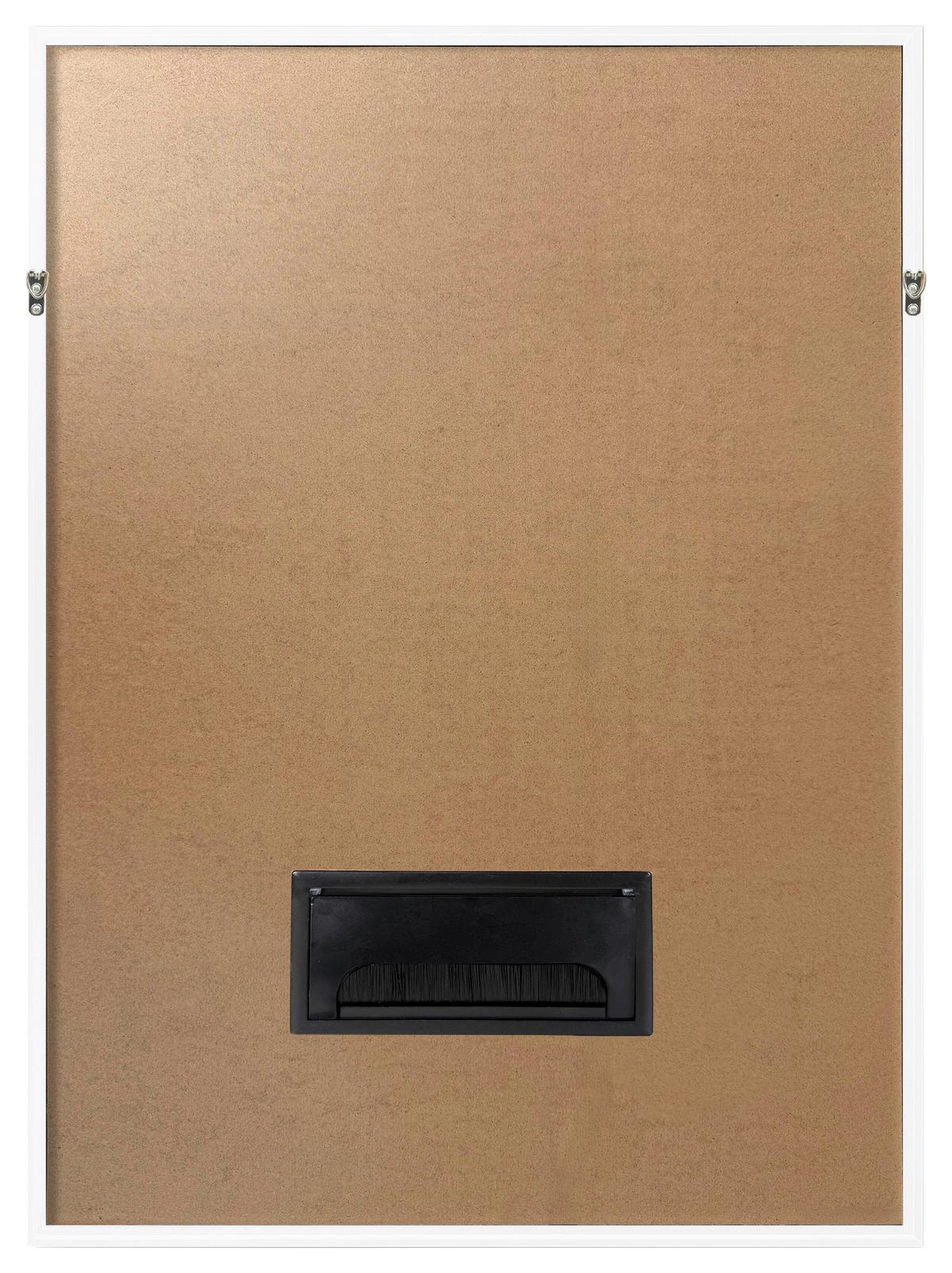 LED-Bild Dog Graffiti - Magenta/Schwarz, Basics, Holzwerkstoff/Kunststoff (50cm)