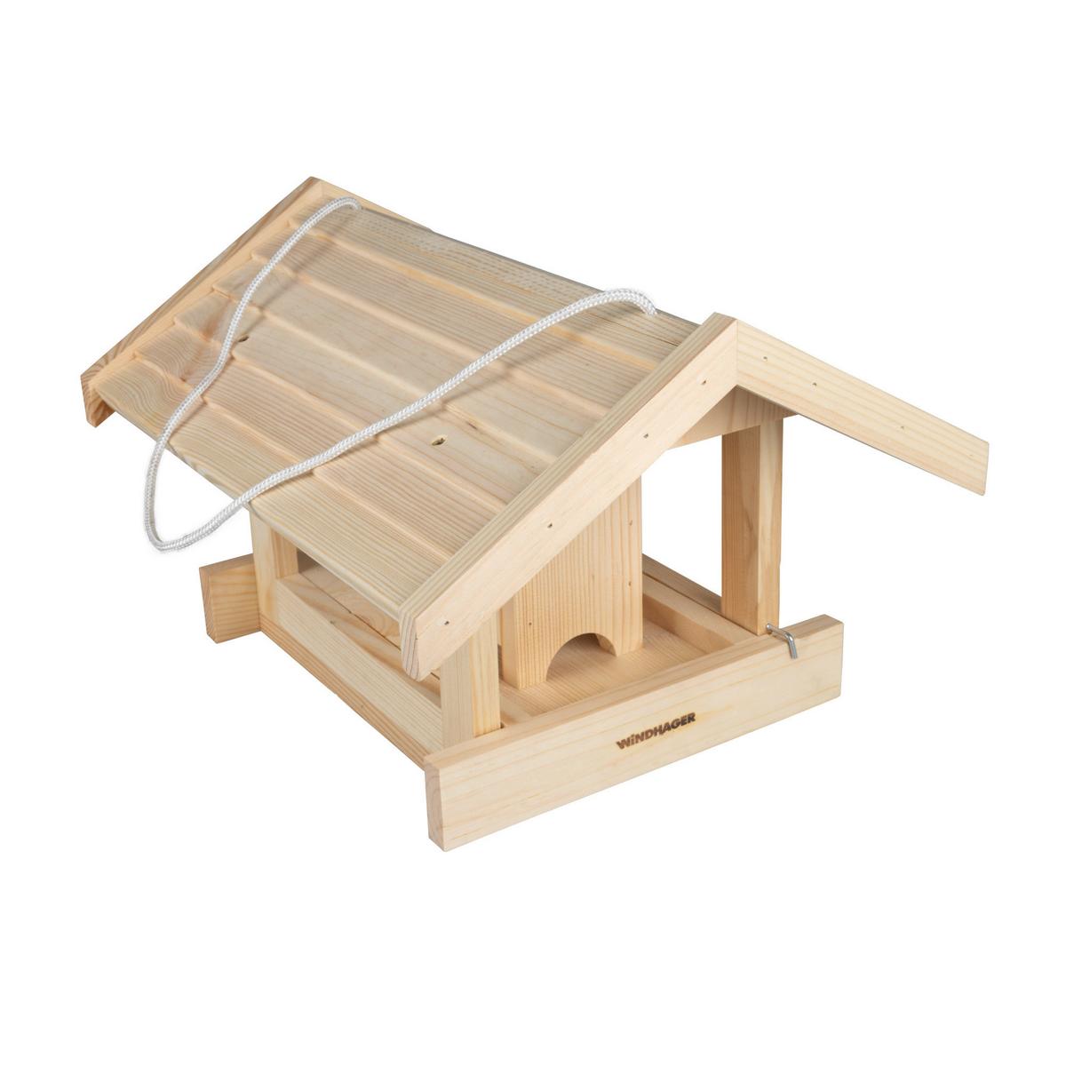 Vogelfutterhaus Rastkogel Kiefer - Naturfarben, Basics, Holz (33/25/40cm) - Windhager