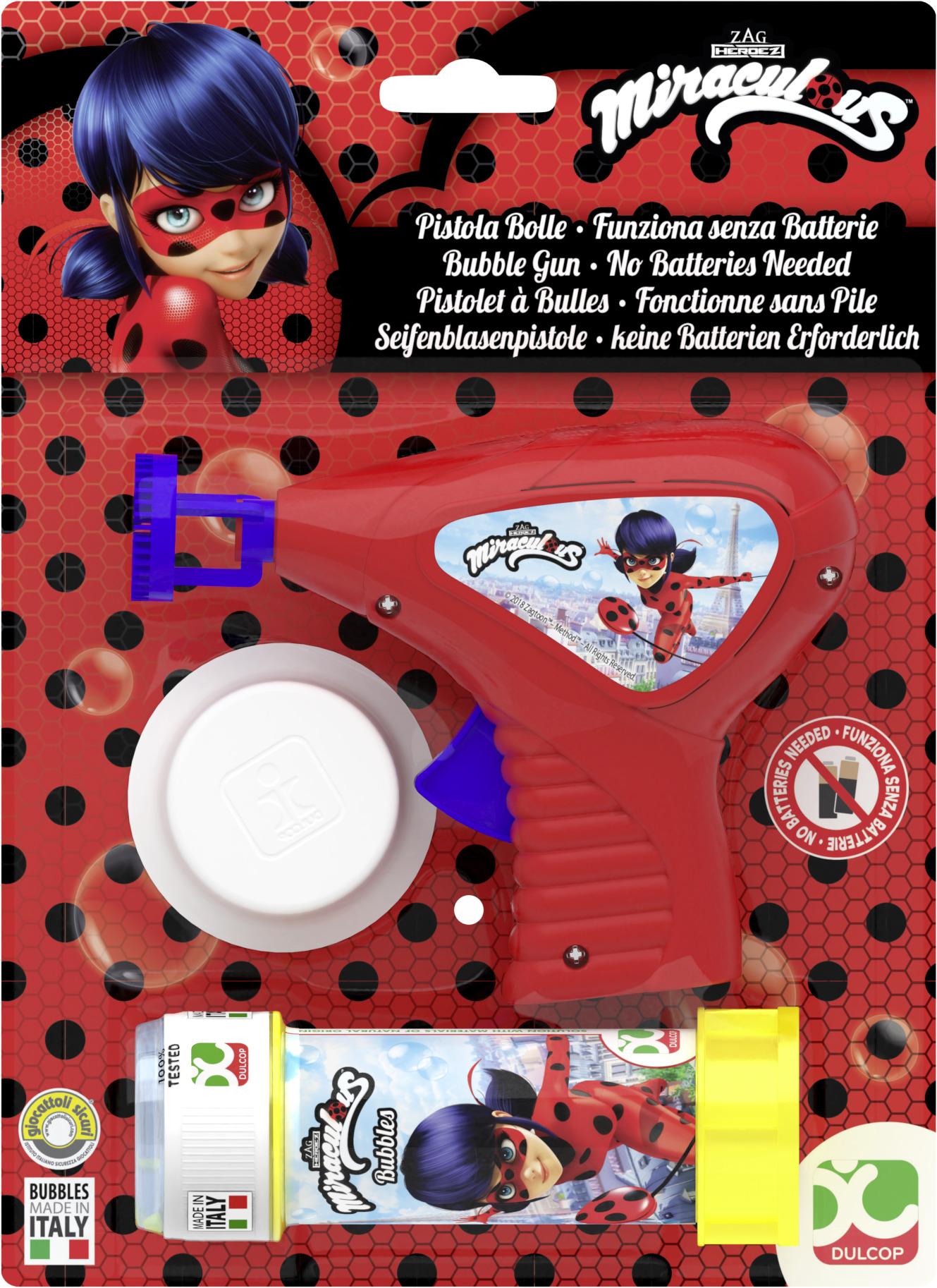 Seifenblasenpistole Pj Masks & Miraculous - Blau/Gelb, Basics, Kunststoff (20/15/10cm)