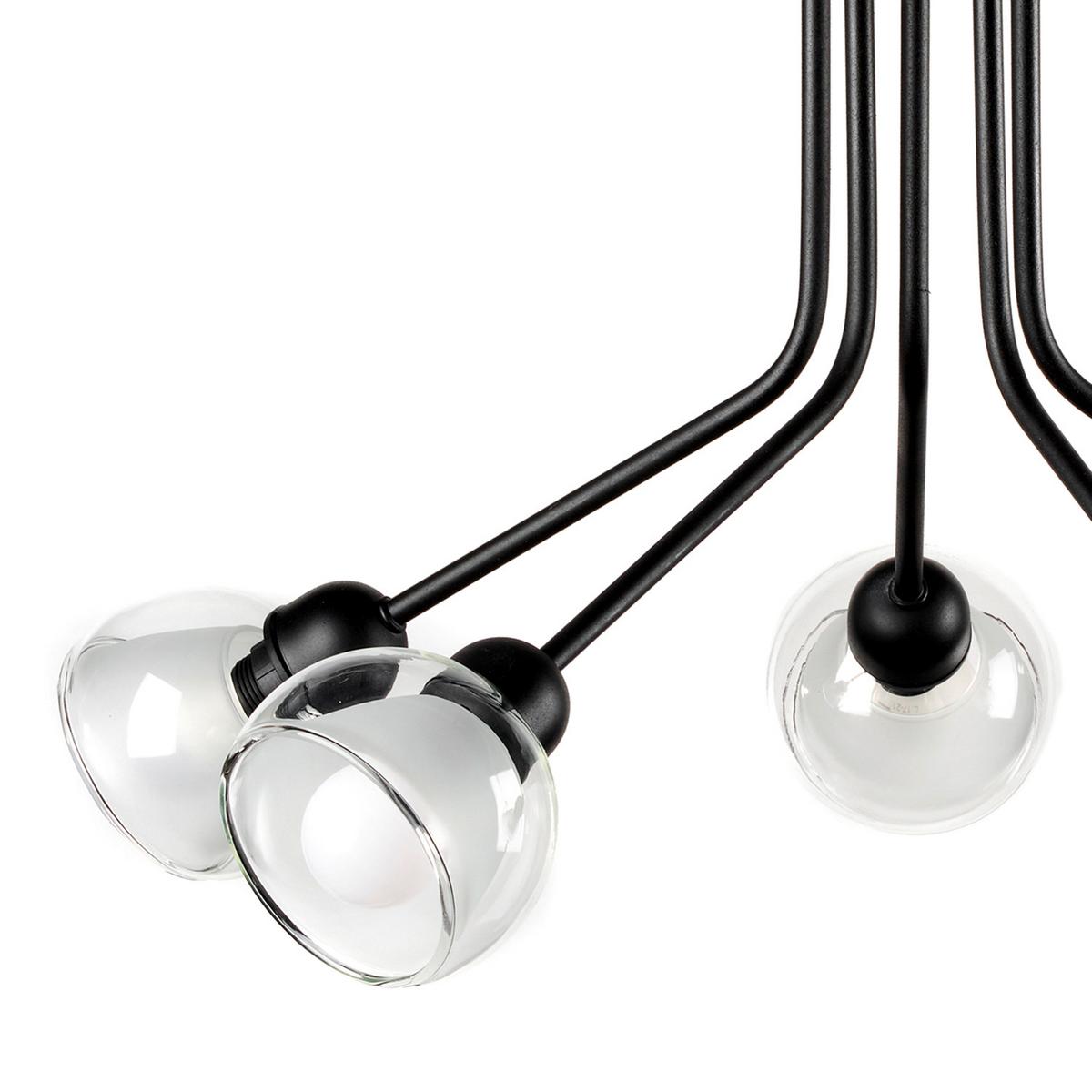 Deckenleuchte 5041/Pl5 - Schwarz, Basics, Metall (55/45cm)
