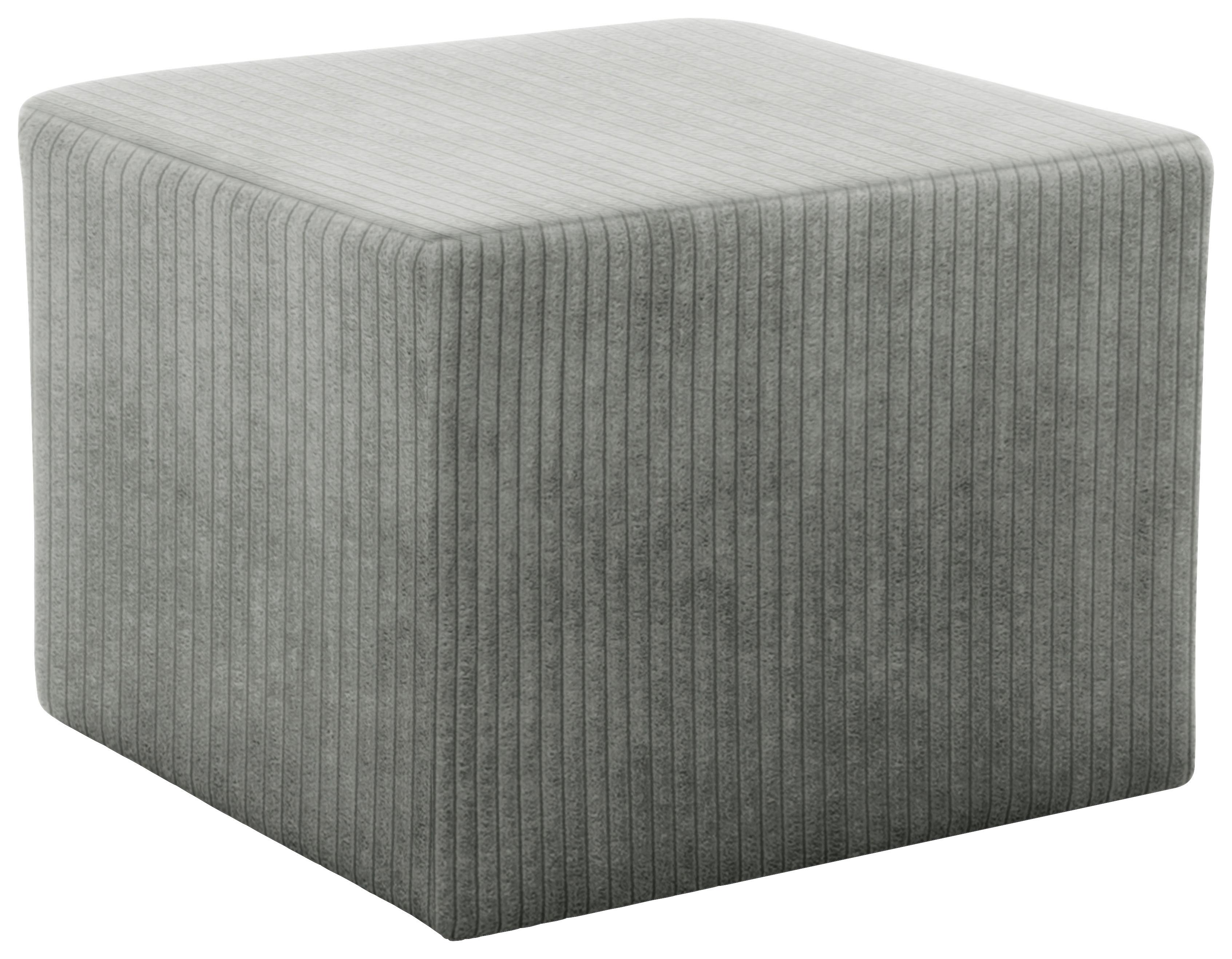 Hocker Hellgrau B: 59 Cm - Hellgrau/Schwarz, Design, Textil (59/44/59cm) - MID.YOU